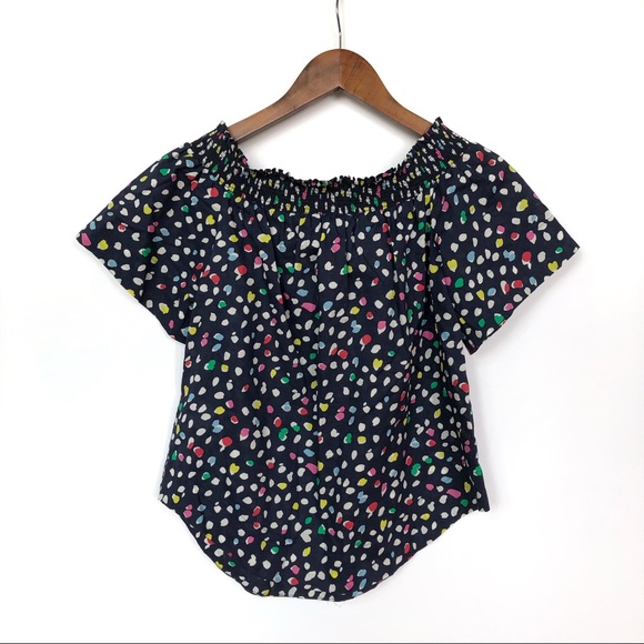J. Crew Ratti Happy Cat Confetti Top - Picture 2 of 5